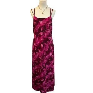 Vintage DBY Ltd Y2K Floral Backless Slip Dress Romanticcore Croquette Sz‎ 13